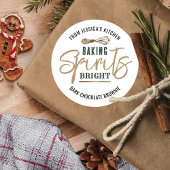 Sticker Rond Vacances Baking Spirits Bright Cookie Exchange Gol