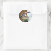 Sticker Rond Vacances Bird House (Sac)