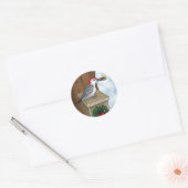 Sticker Rond Vacances Bird House (Enveloppe)