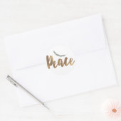 Sticker Rond Vacances botaniques Direction de la Paix Pine Rust (Enveloppe)