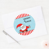 Sticker Rond Vacances de Noël pour les soins de santé (Enveloppe)