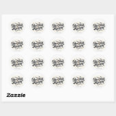 Sticker Rond vacances de Ramadan Kareem (Feuille)
