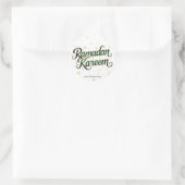 Sticker Rond vacances de Ramadan Kareem (Sac)