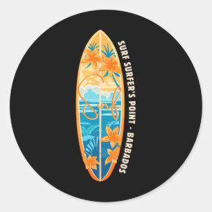 Sticker Rond Vacances de surf Surf Surfer’s Point Rdos