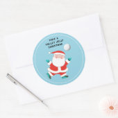 Sticker Rond Vacances de volley-ball (Enveloppe)
