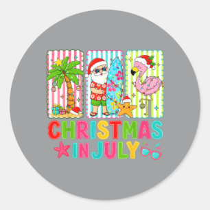 Sticker Rond Vacances d'été