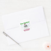 Sticker Rond VACANCES DU Parachutiste (Enveloppe)