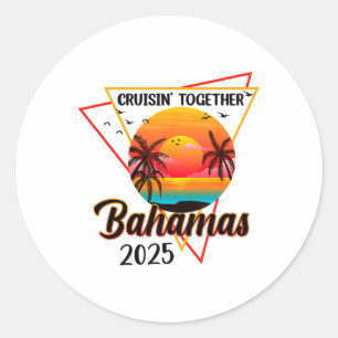 Sticker Rond Vacances en famille Hamas 2025 entre amis Tr
