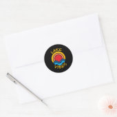 Sticker Rond Vacances en mode lac S (Enveloppe)
