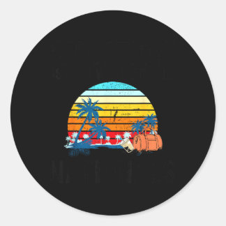 Sticker Rond Vacances est ce que nous appelons Voyage Rétro Nat
