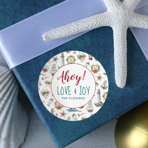 Sticker Rond Vacances nautiques personnalisées