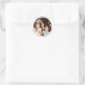 Sticker Rond Vacances photo modernes Simple Round | Adresse de  (Sac)