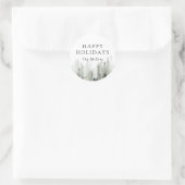 Sticker Rond Vacances Pine Forest (Sac)