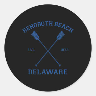 Sticker Rond Vacances vintage à Rehoboth Beach pour hommes femm