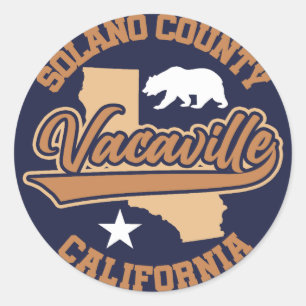 Sticker Rond Vacaville, Californie