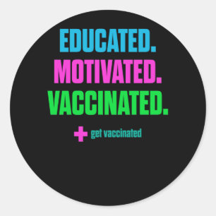 Sticker Rond Vaccin Pro Vaccination Se Faire Vacciner