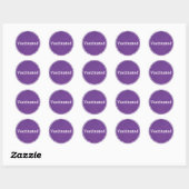 Sticker Rond Vacciné (pourpre) (Feuille)