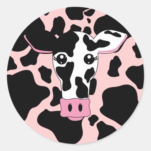 Sticker Rond Vache (Devant)