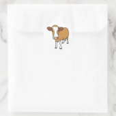 Sticker Rond Vache (Sac)