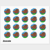 Sticker Rond vache (Feuille)
