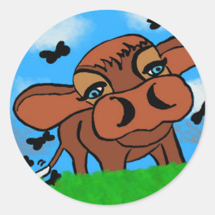 Sticker Rond vache