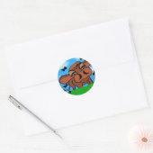Sticker Rond vache (Enveloppe)