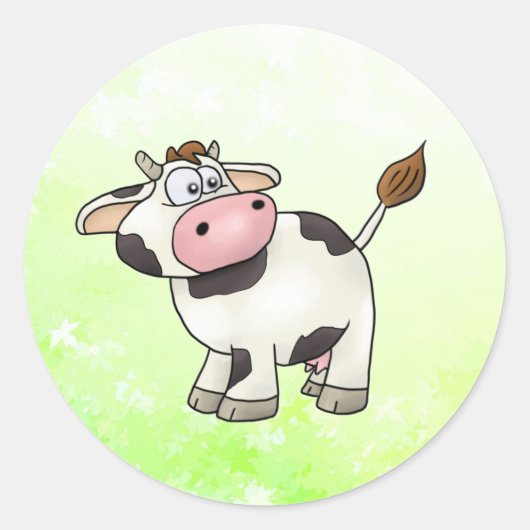 Sticker Rond Vache (Devant)