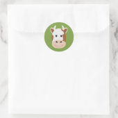 Sticker Rond Vache (Sac)