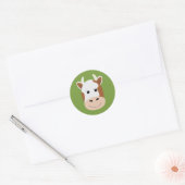Sticker Rond Vache (Enveloppe)