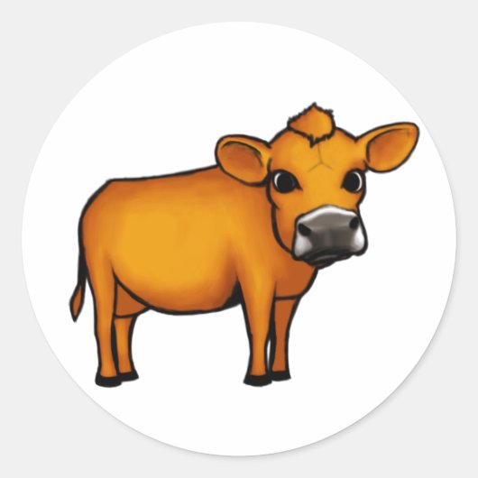 Sticker Rond Vache (Devant)