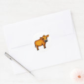 Sticker Rond Vache (Enveloppe)