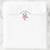 Sticker Rond Vache de Ballerina (Sac)