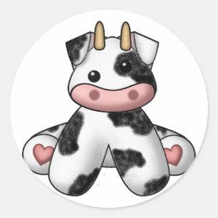 Sticker Rond Vache farcie de Lura