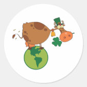 Sticker Rond vache irlandaise (Devant)