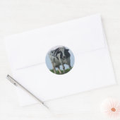 Sticker Rond Vache laitière du Vermont (Enveloppe)