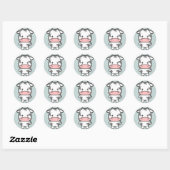 Sticker Rond Vache mûre (Feuille)