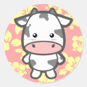 Sticker Rond Vache mûre (Devant)