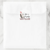 Sticker Rond Vache Simply Tshirts et cadeaux Moo-velous (Sac)