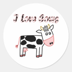 Sticker Rond Vaches