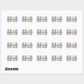 Sticker Rond vaches (Feuille)