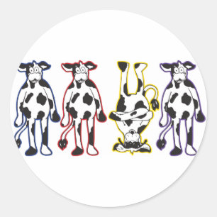 Sticker Rond vaches