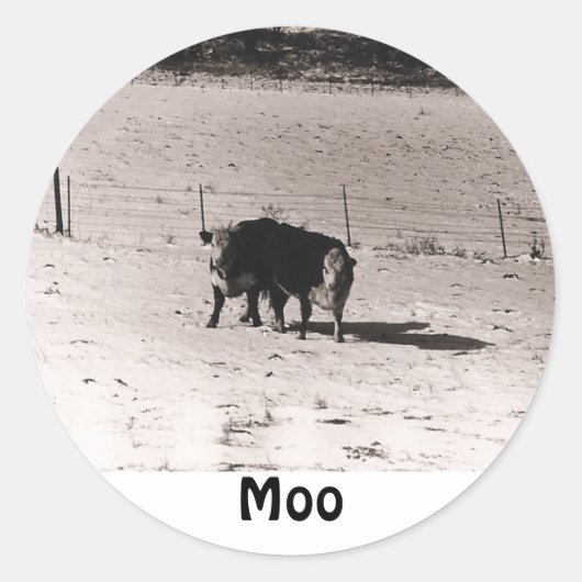 Sticker Rond vaches (Devant)