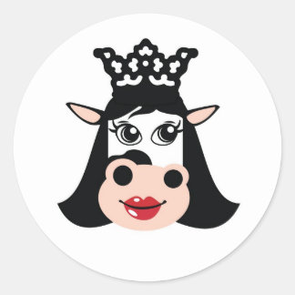 Sticker Rond Vaches à vis