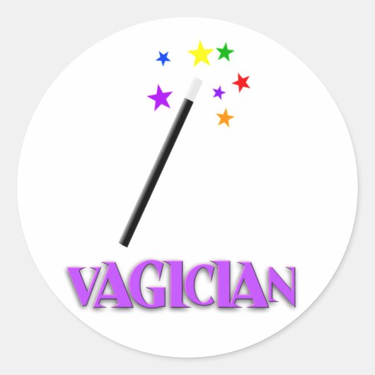 Sticker Rond Vagicien (Devant)
