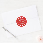 Sticker Rond Vague rouge républicaine (Enveloppe)