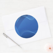 Sticker Rond Vagues bleues (Enveloppe)