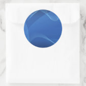 Sticker Rond Vagues bleues (Sac)