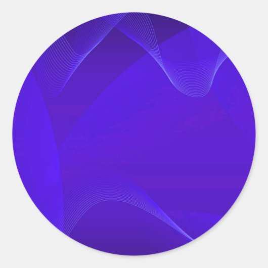Sticker Rond Vagues bleues I (Devant)