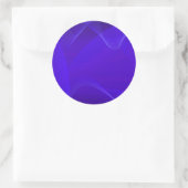 Sticker Rond Vagues bleues I (Sac)