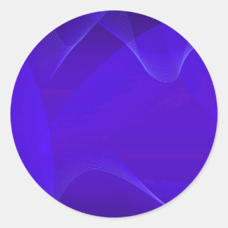 Sticker Rond Vagues bleues I